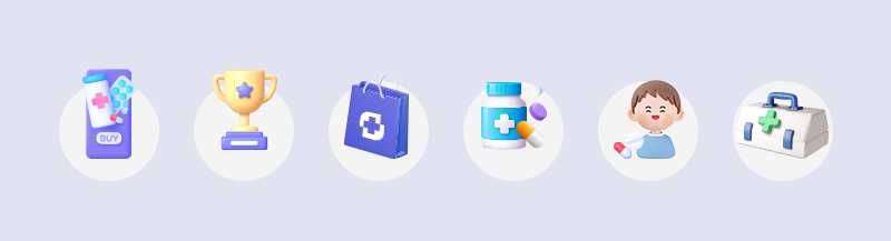 배라잡이 쇼핑몰, 쇼핑몰 아이콘